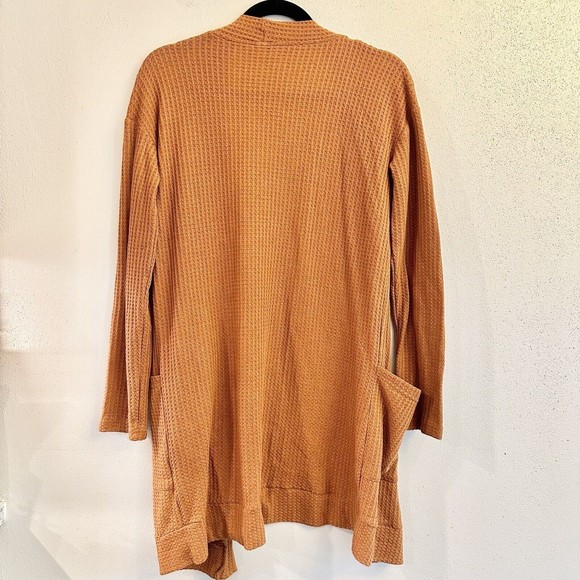 Tickled Teal Women's Long Sleeve Knit Open Front Sweater Cardigan Pockets Sz Med - Picture 8 of 12